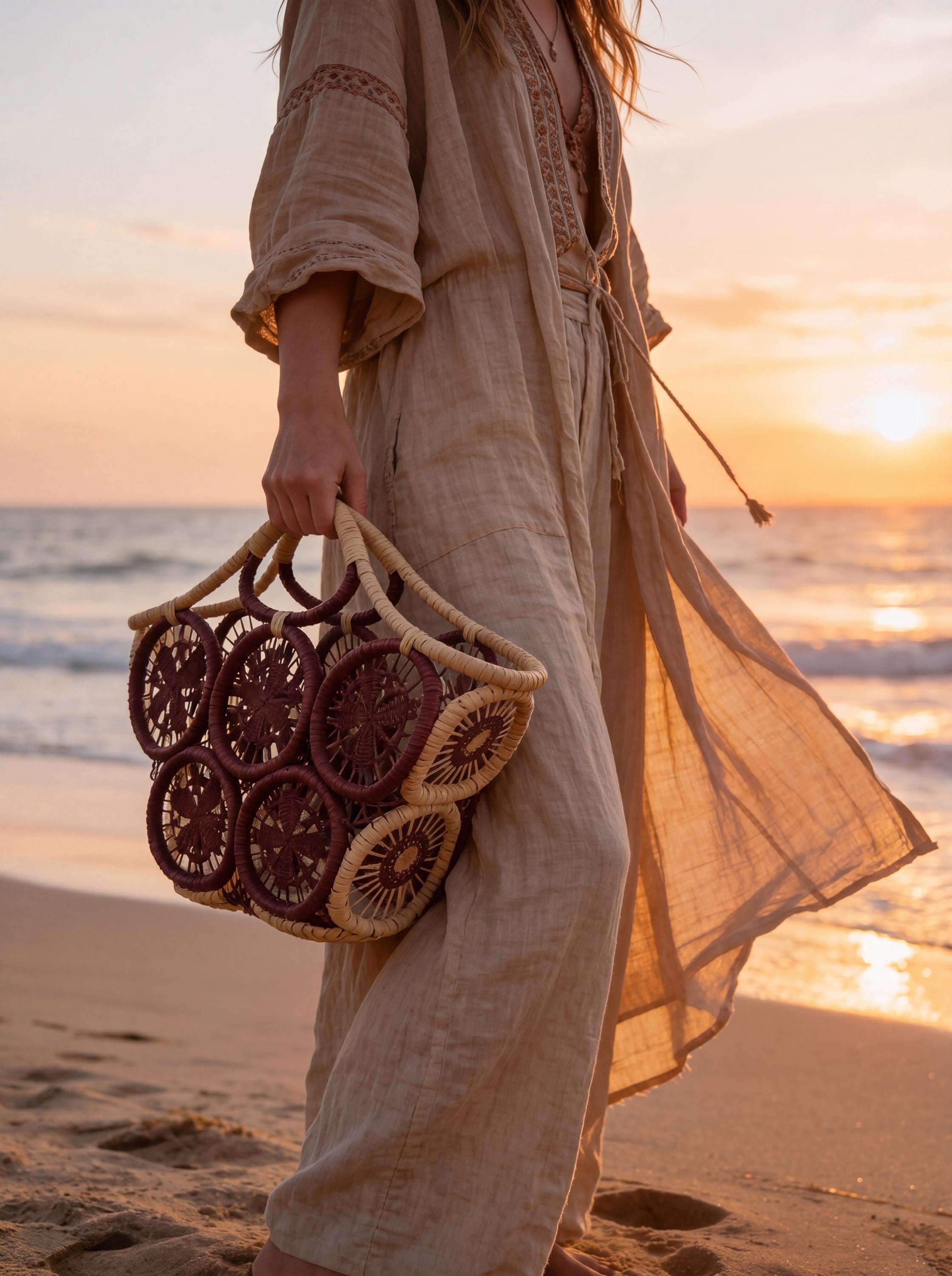 Hand Crocheted Raffia Floral Tote Bag, Boho Summer Beach Shopper